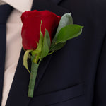 Classic Red Premade Boutonnieres
