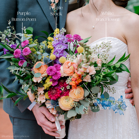 Purple Stock Flower | Bulk DIY Wedding Flowers | Flower Moxie