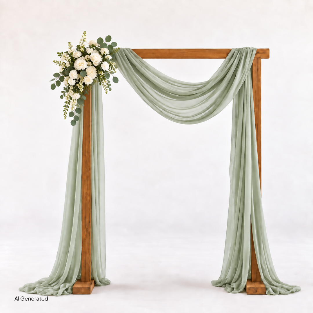 Cream and Sage Large Arch Arrangement
