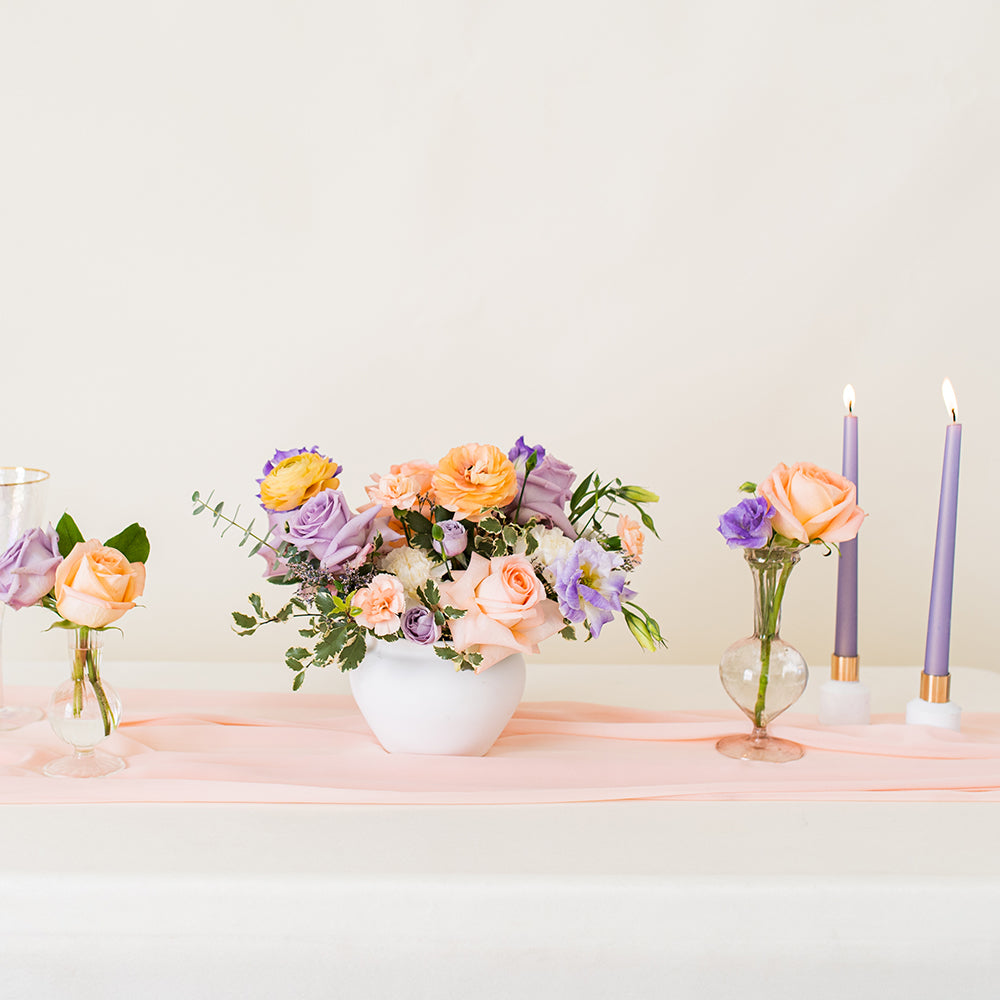 black plastic vase for diy flowers