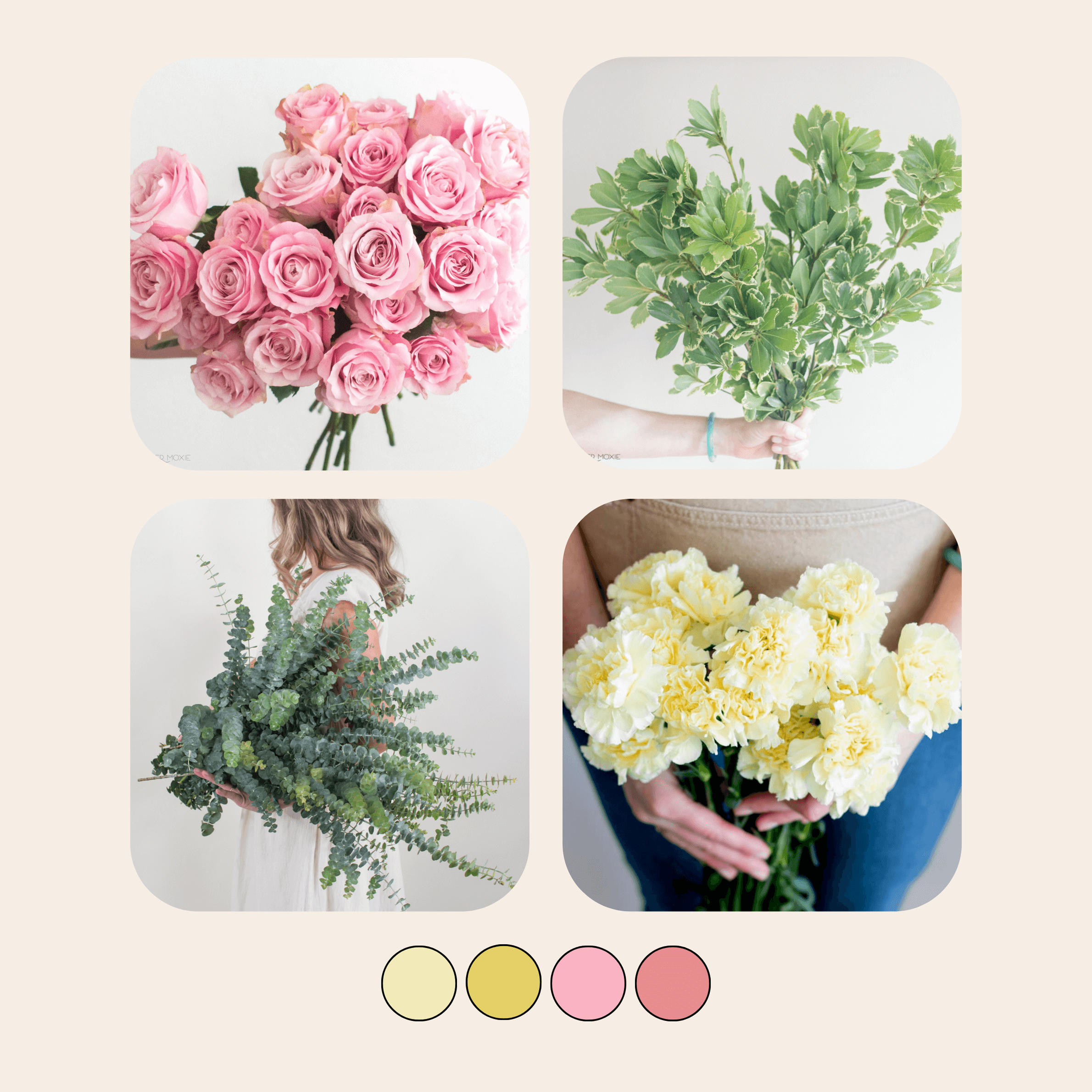 Delicate Pink and Yellow Mixed Box