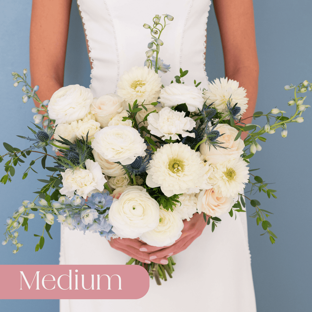 Dusty Blue & Cream Premade - Medium | Flower Moxie DIY Wedding