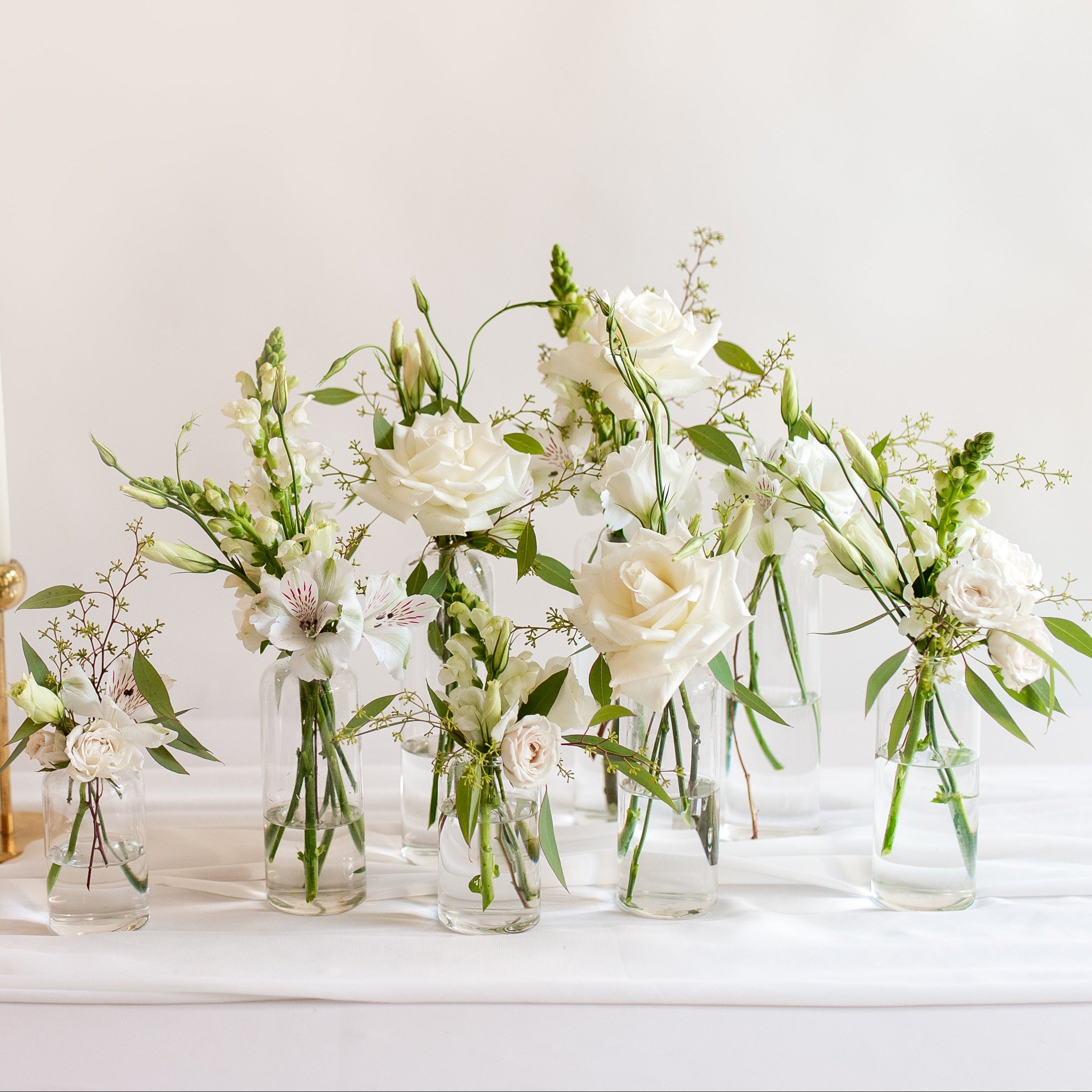 Cream Bud Vases