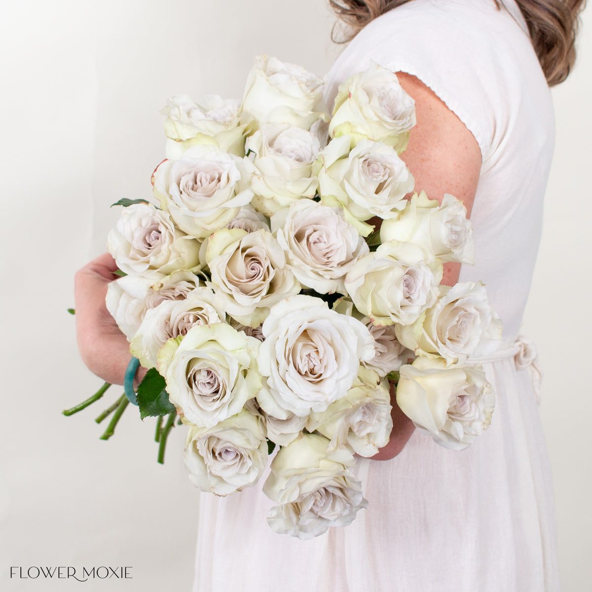 Gray Traditional Roses Early Grey Roses | Bulk Fresh DIY Wedding Flowers | Flower Moxie