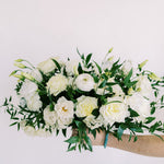Emerald and Cream arrangement