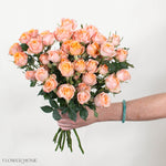 Peach Fibonacci Spray Roses