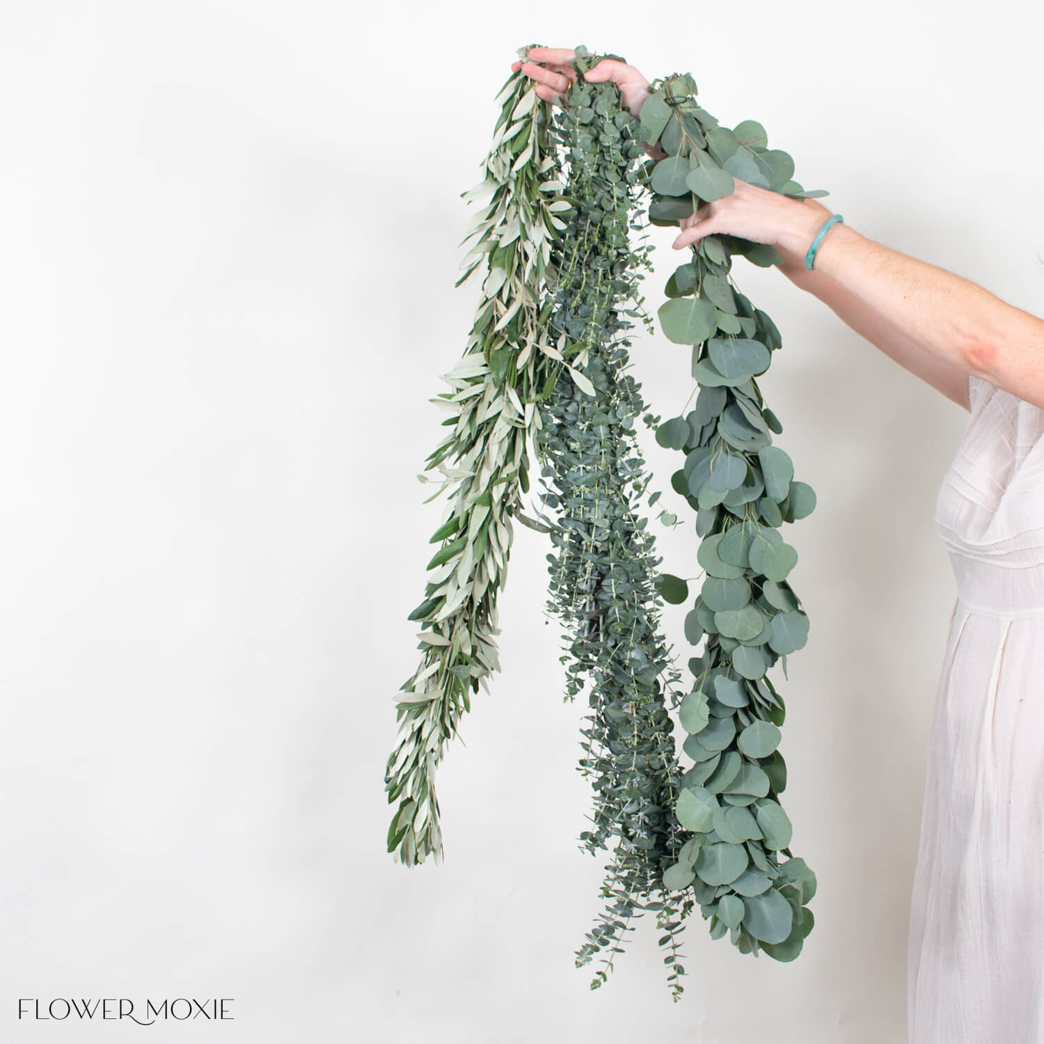 baby eucalyptus garland table runner for diy weddings