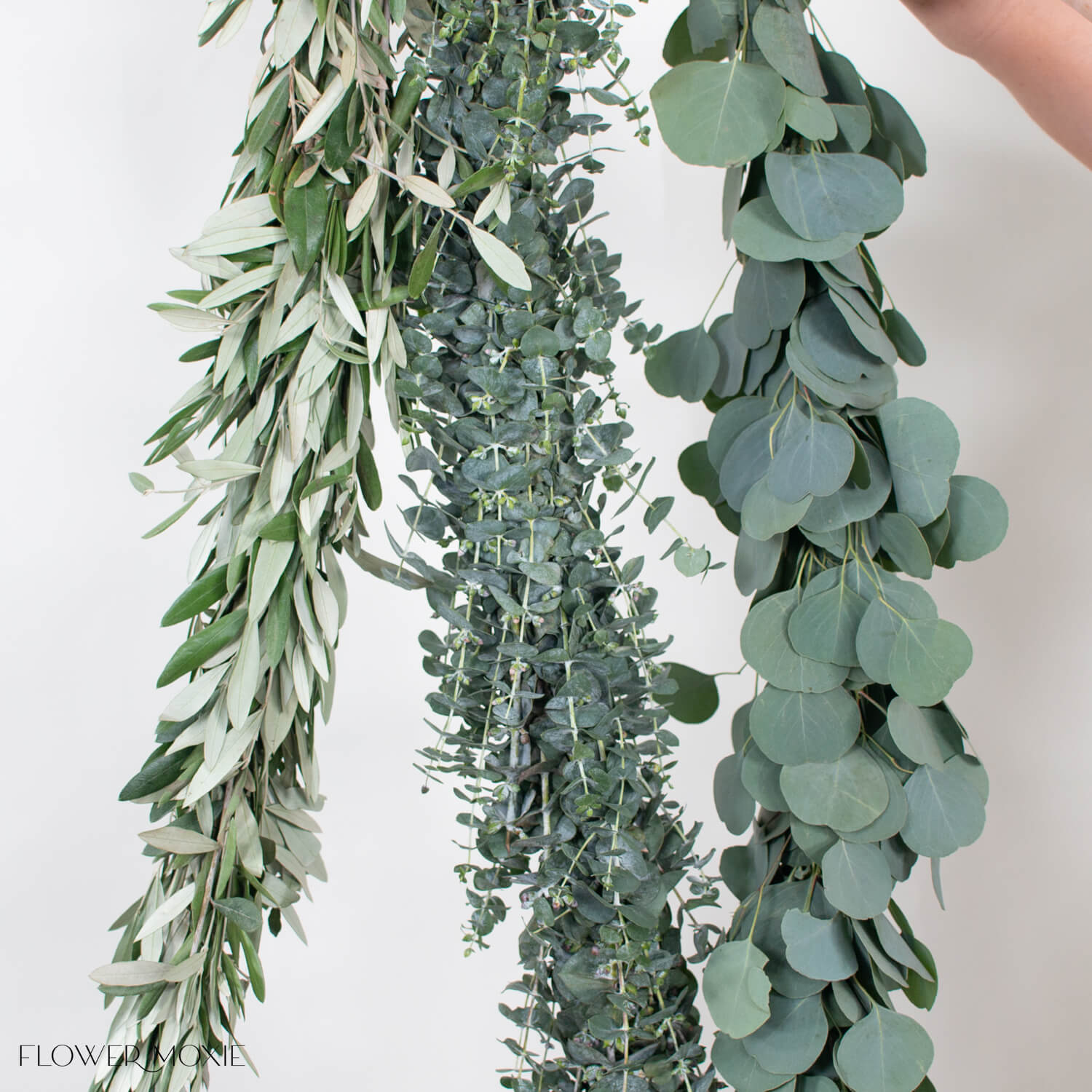 baby eucalyptus garland table runner for diy weddings