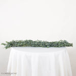 baby eucalyptus garland table runner for diy weddings