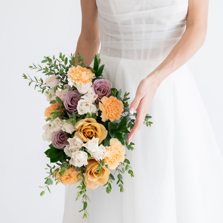 Golden Hour Premade Bridal Bouquet | Flower Moxie DIY 1