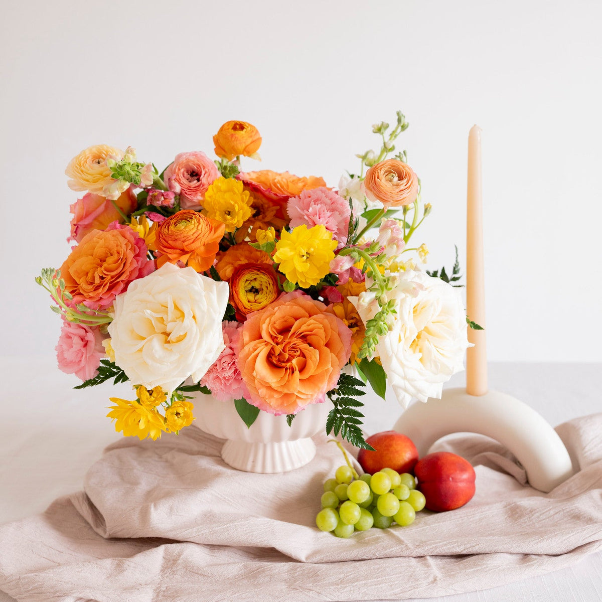 Golden Hour Compote Centerpiece