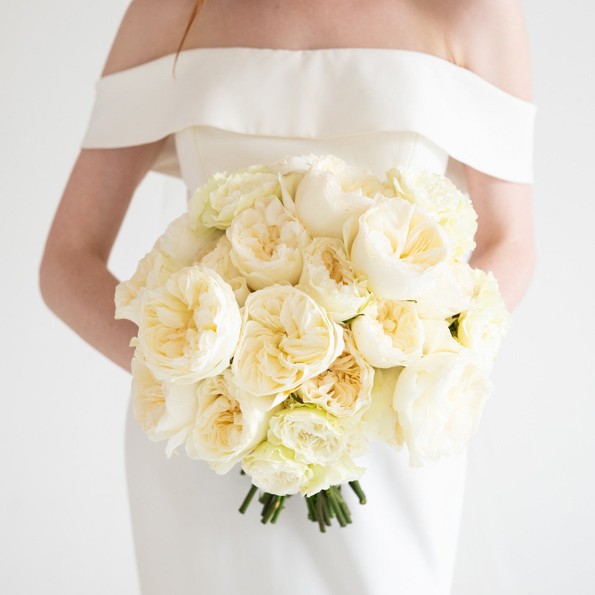 Ivory Garden Rose Bridal Bouquet
