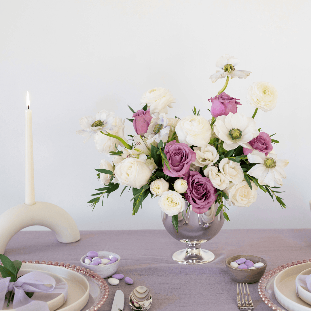 Lavender & Cream Premade - Centerpiece Package