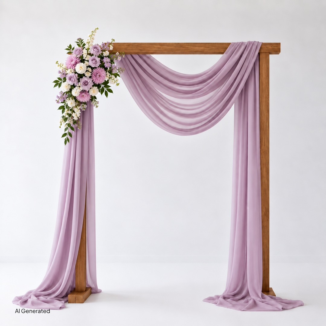 Lavender and Lace Large Arch Arrangement