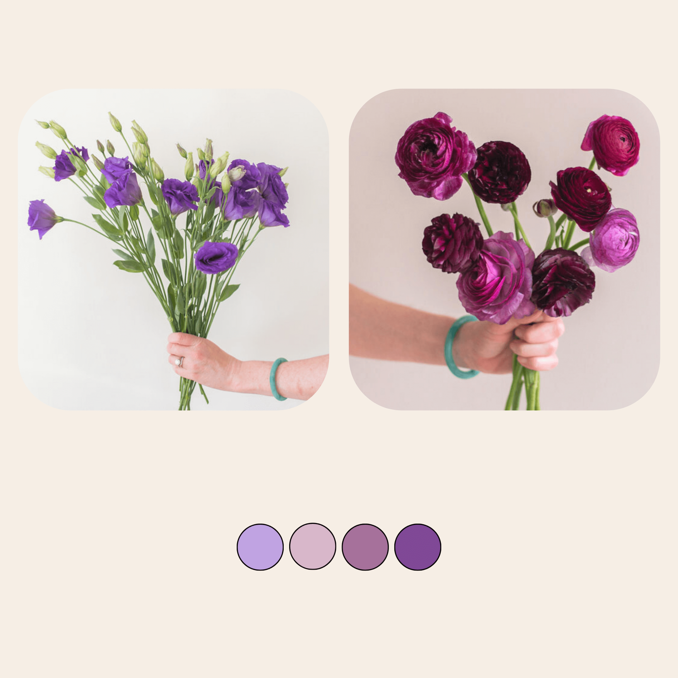 Lavender and Purple Lush Mixed Box