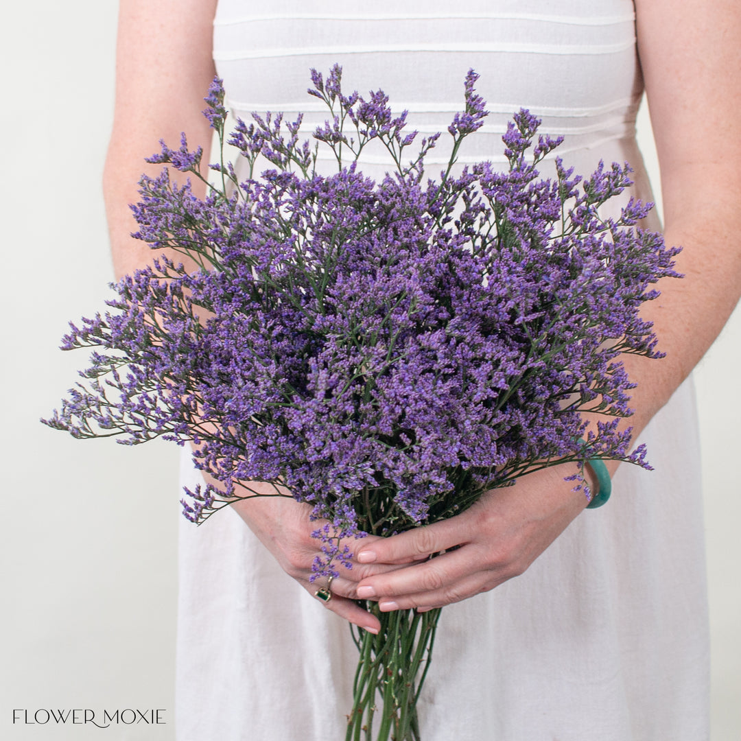 lavender color flower Purple Limonium | DIY Wedding Flowers | Flower Moxie 4 Bunches