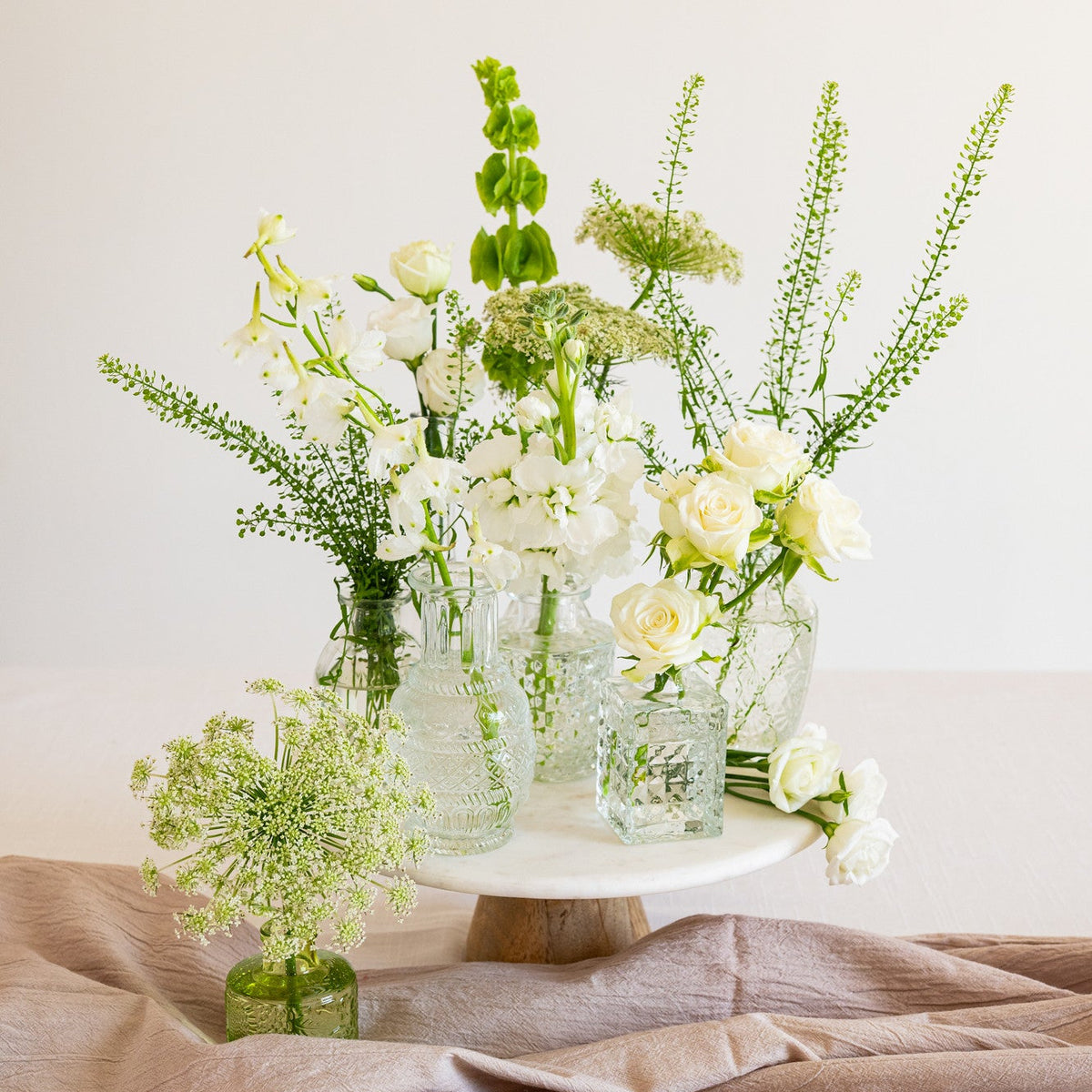 Meadow White Bud Vases