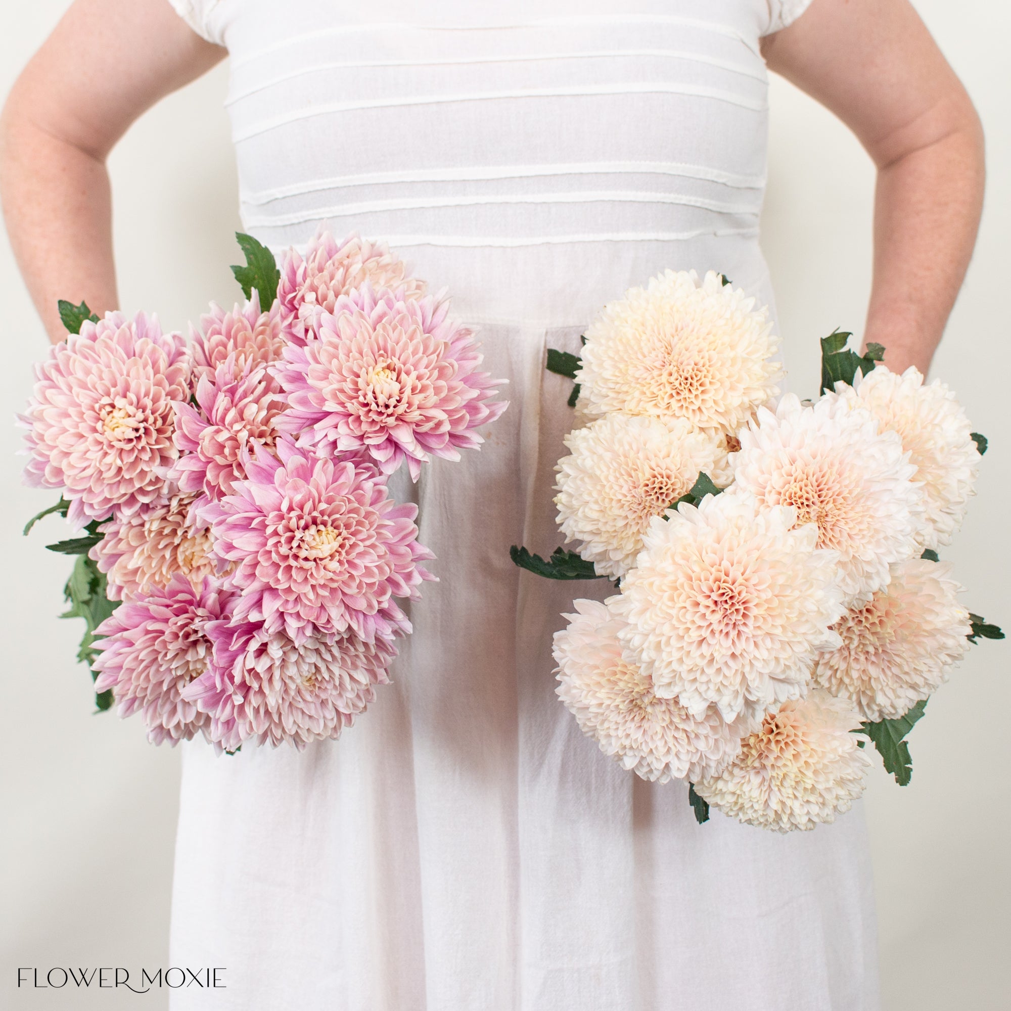 Peachy Pink and Champagne Cremones Mixed Box | DIY Wedding Flowers