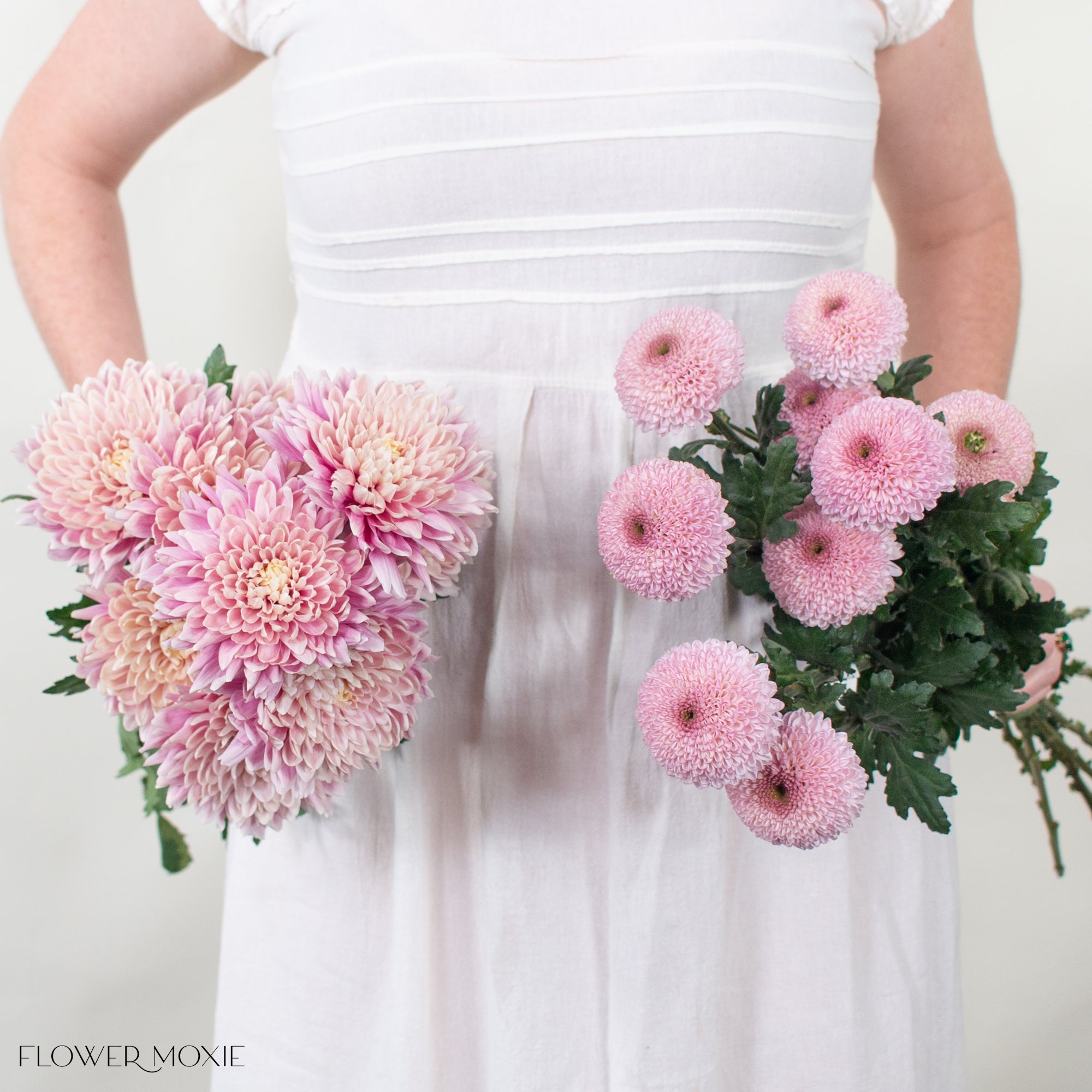 Peachy Pink and Light Pink Cremones Mixed Box | DIY Wedding Flowers ...