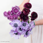 Violet Garden Mixed Ranunculus Box