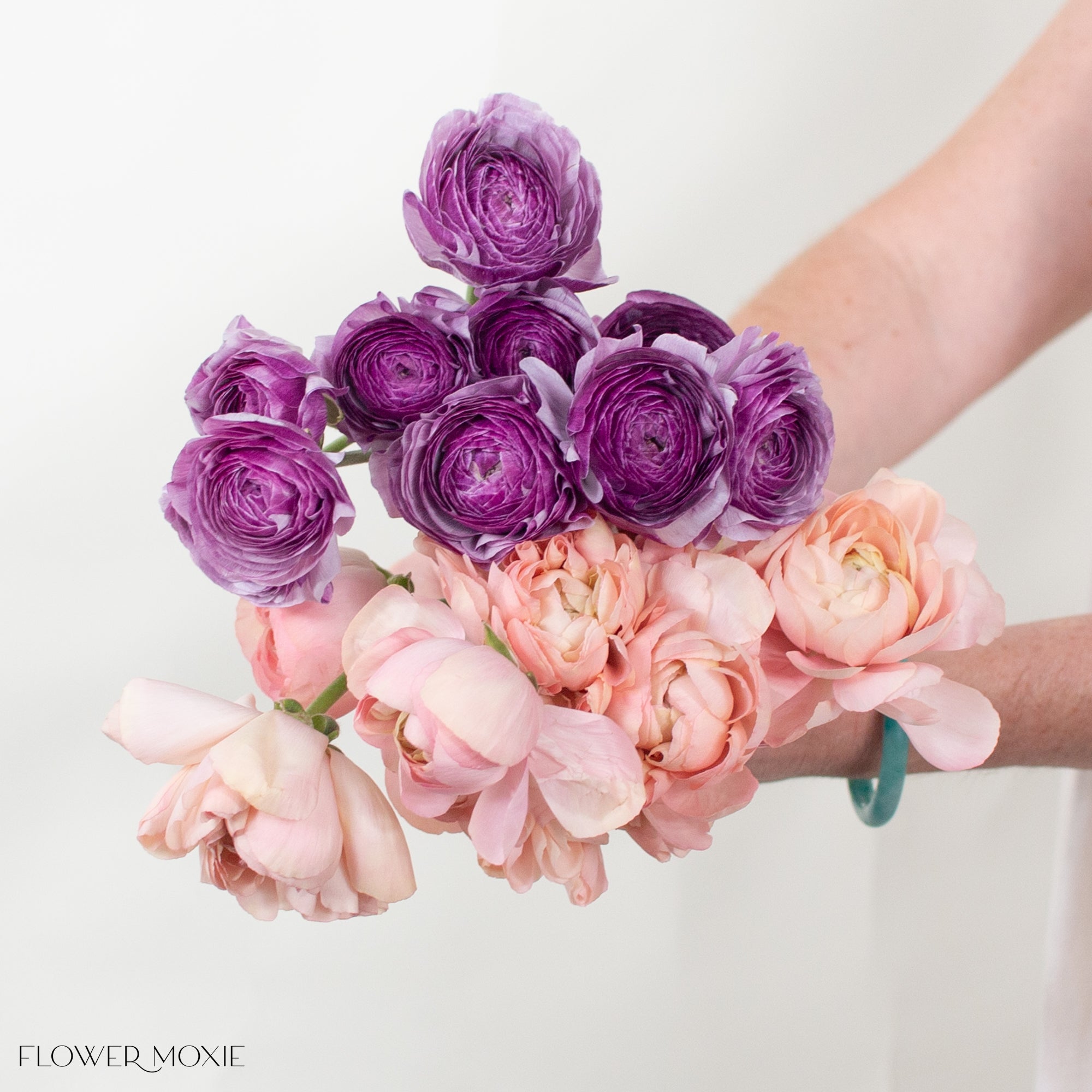 Peach Lavender Ranunculus Mixed Box