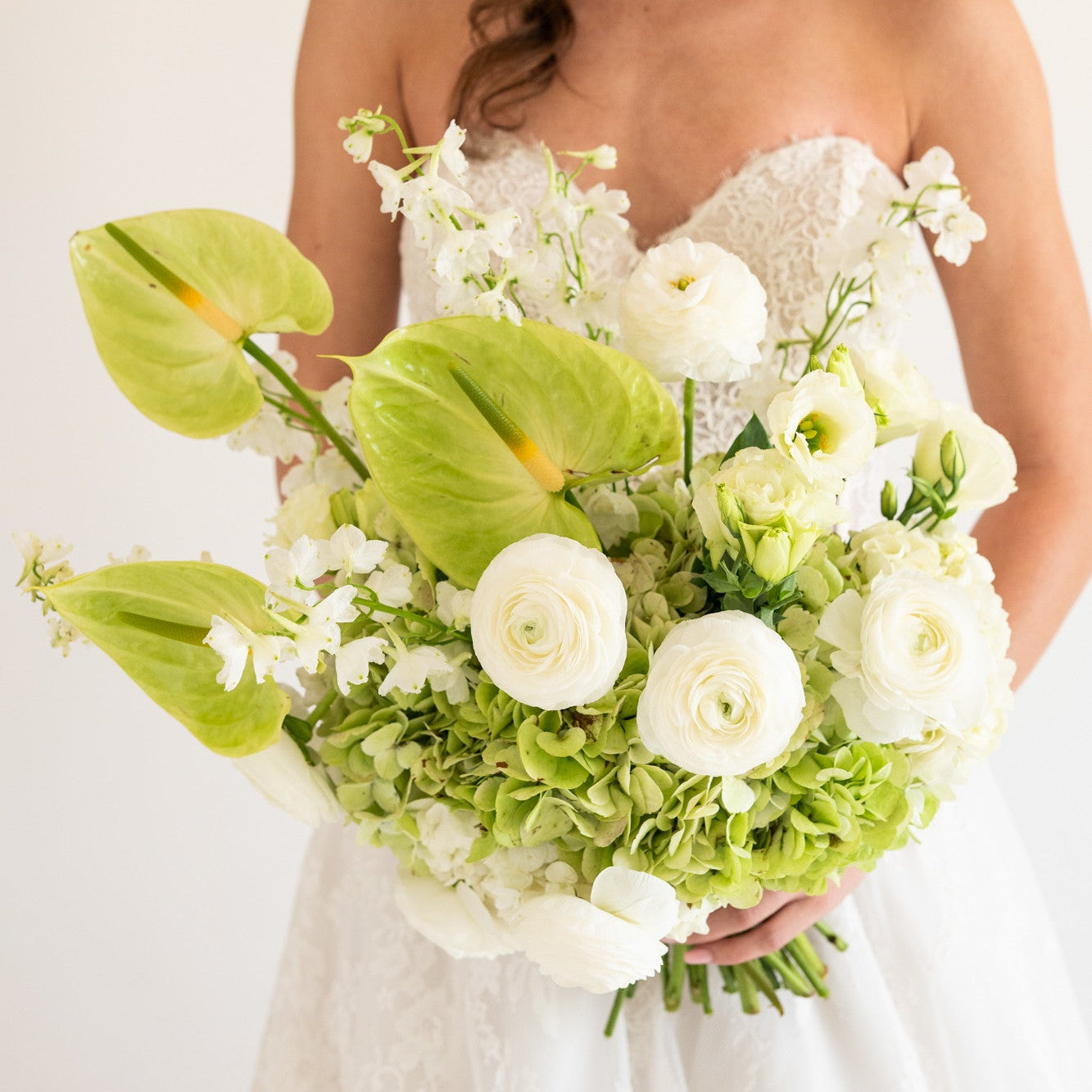 Modern Hydrangea Bridal Bouquet