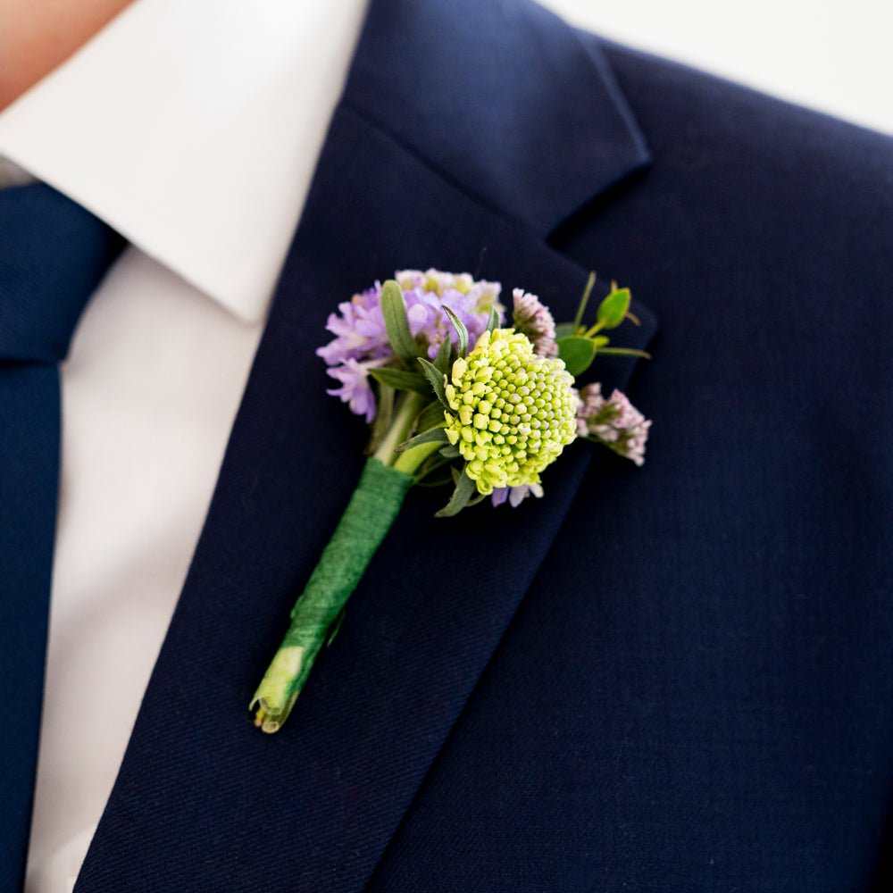 Lavender Modern Premade Boutonnieres
