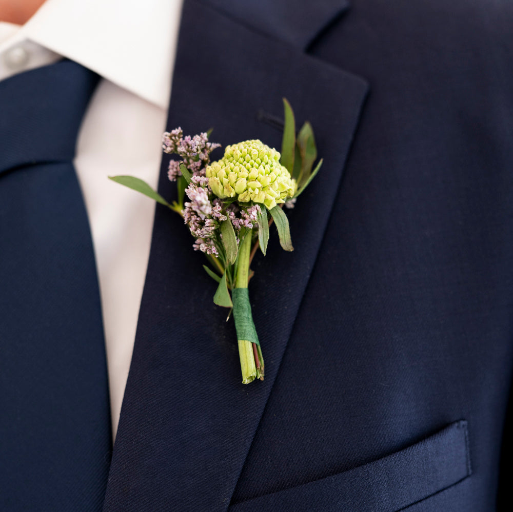 Lavender Modern Premade Boutonnieres
