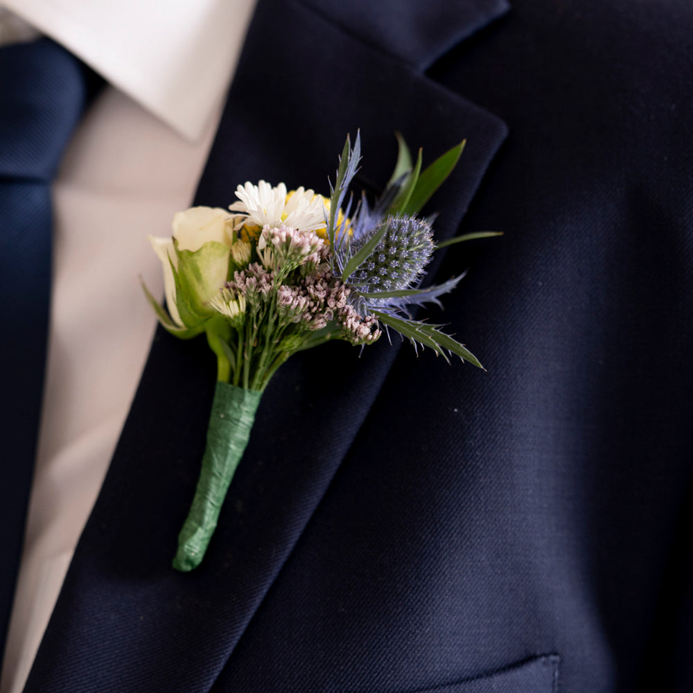Wildflower Modern Premade Boutonnieres
