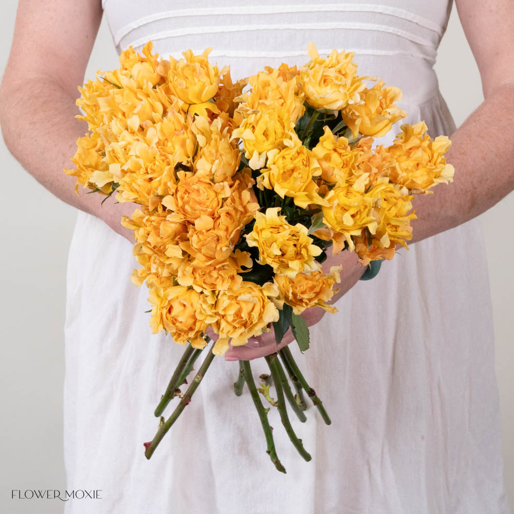 Yellow Hashtag Spray Roses