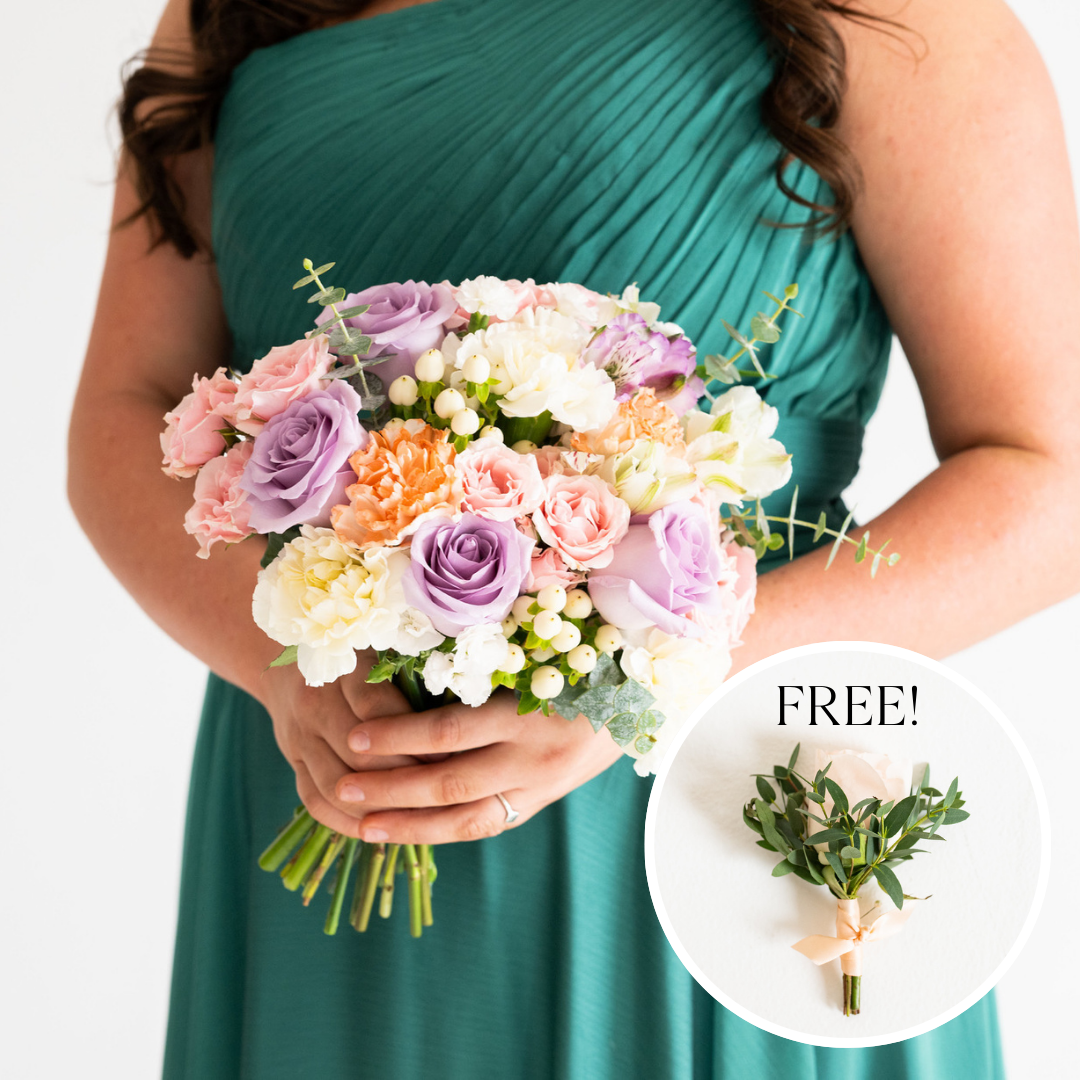 pastel prom flowers