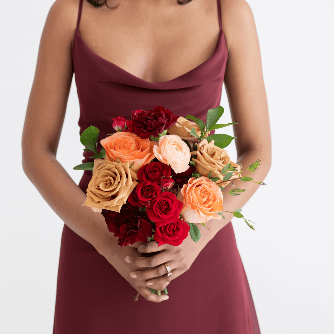 Peach & Burgundy Premade - Bridal Package