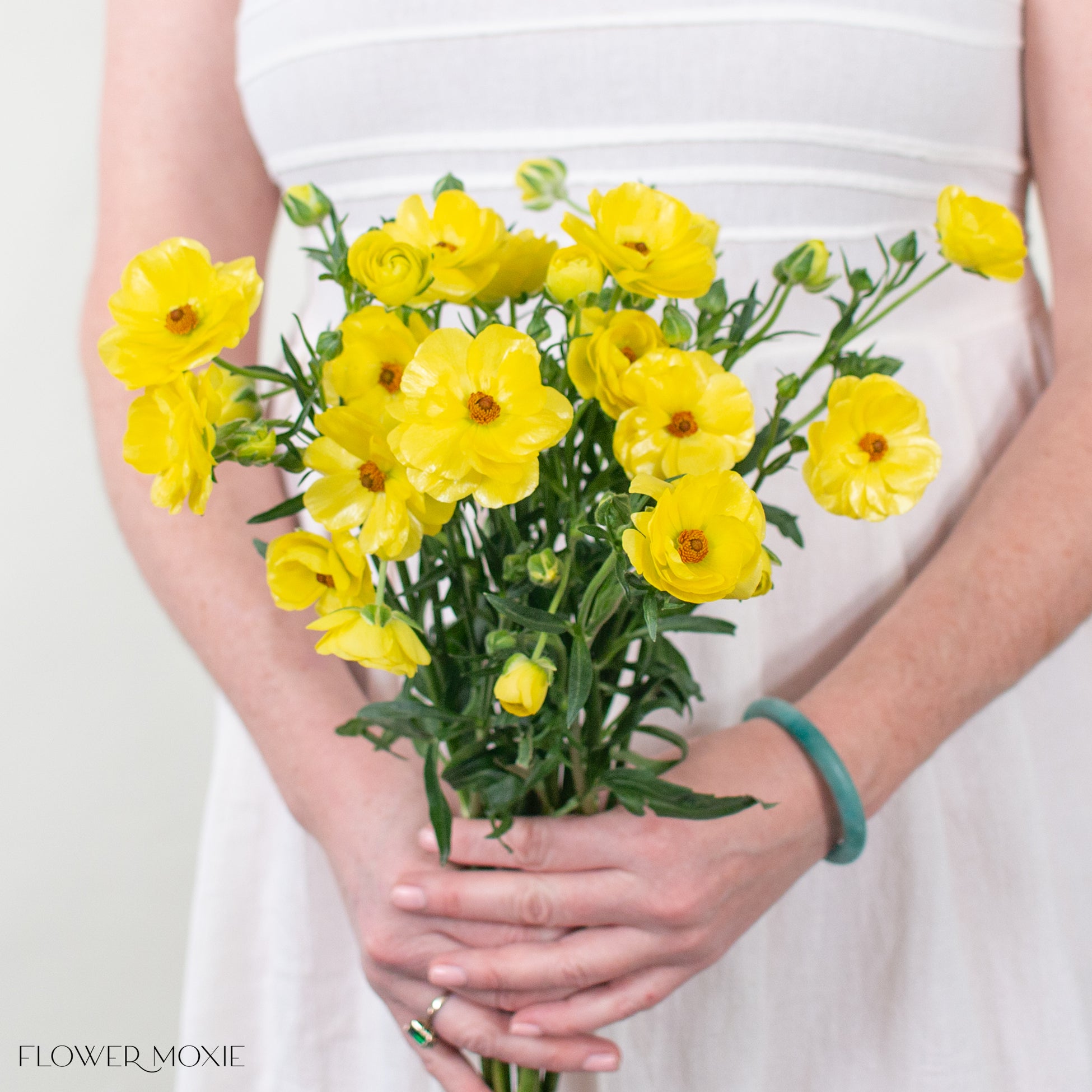 Yellow Butterfly Ranunculus | Flower Moxie DIY Wedding Flowers