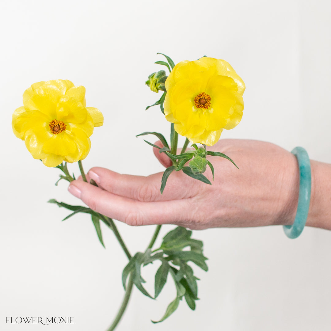 Yellow Butterfly Ranunculus | Flower Moxie DIY Wedding Flowers