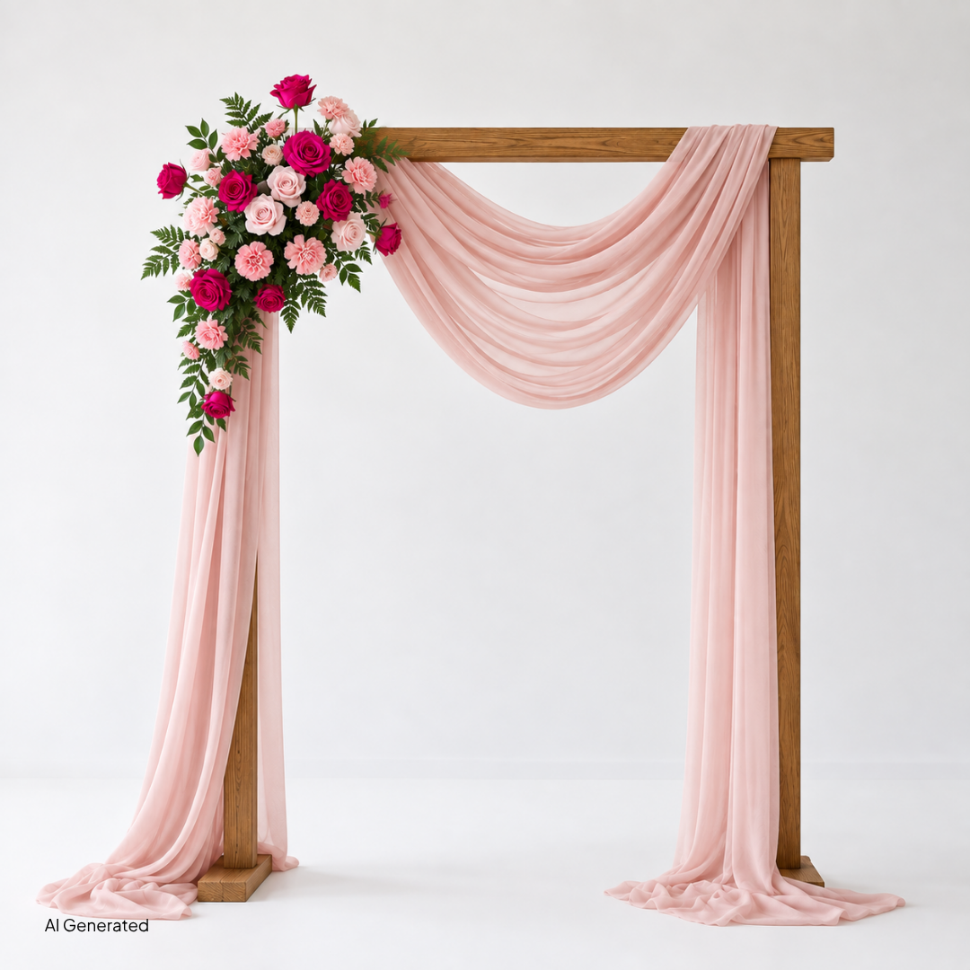 Pink Palette Large Arch Arrangement