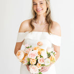 Premade Peach Bridal Bouquets