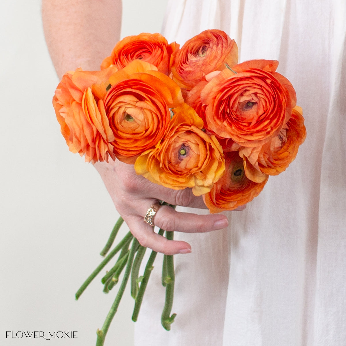 Orange Ranculus Ranunculus Flowers