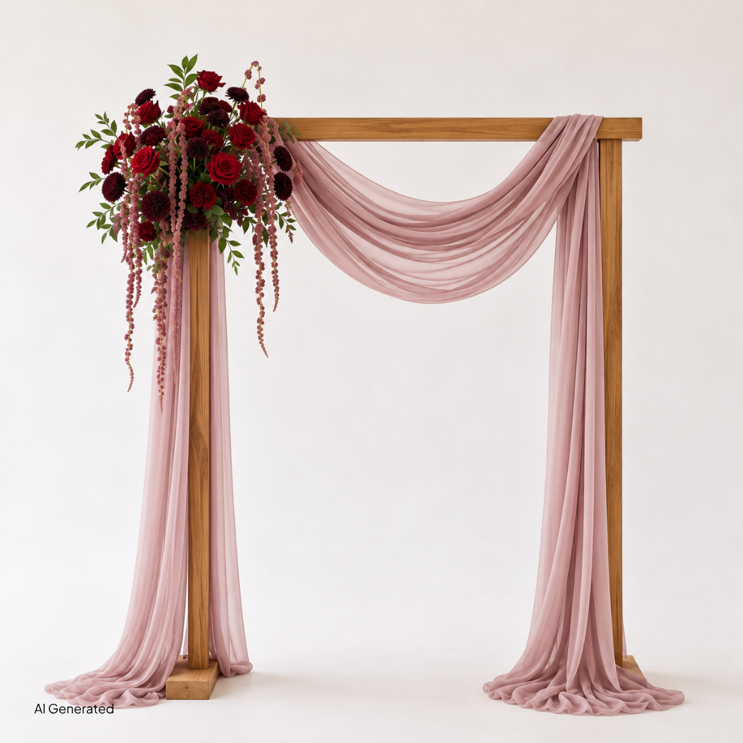 Scarlet Large Arch Arrangement