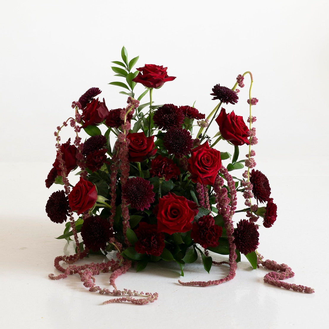 Scarlet Grounded Ceremony Arrangement