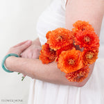 Orange Curly Ranunculus Flower