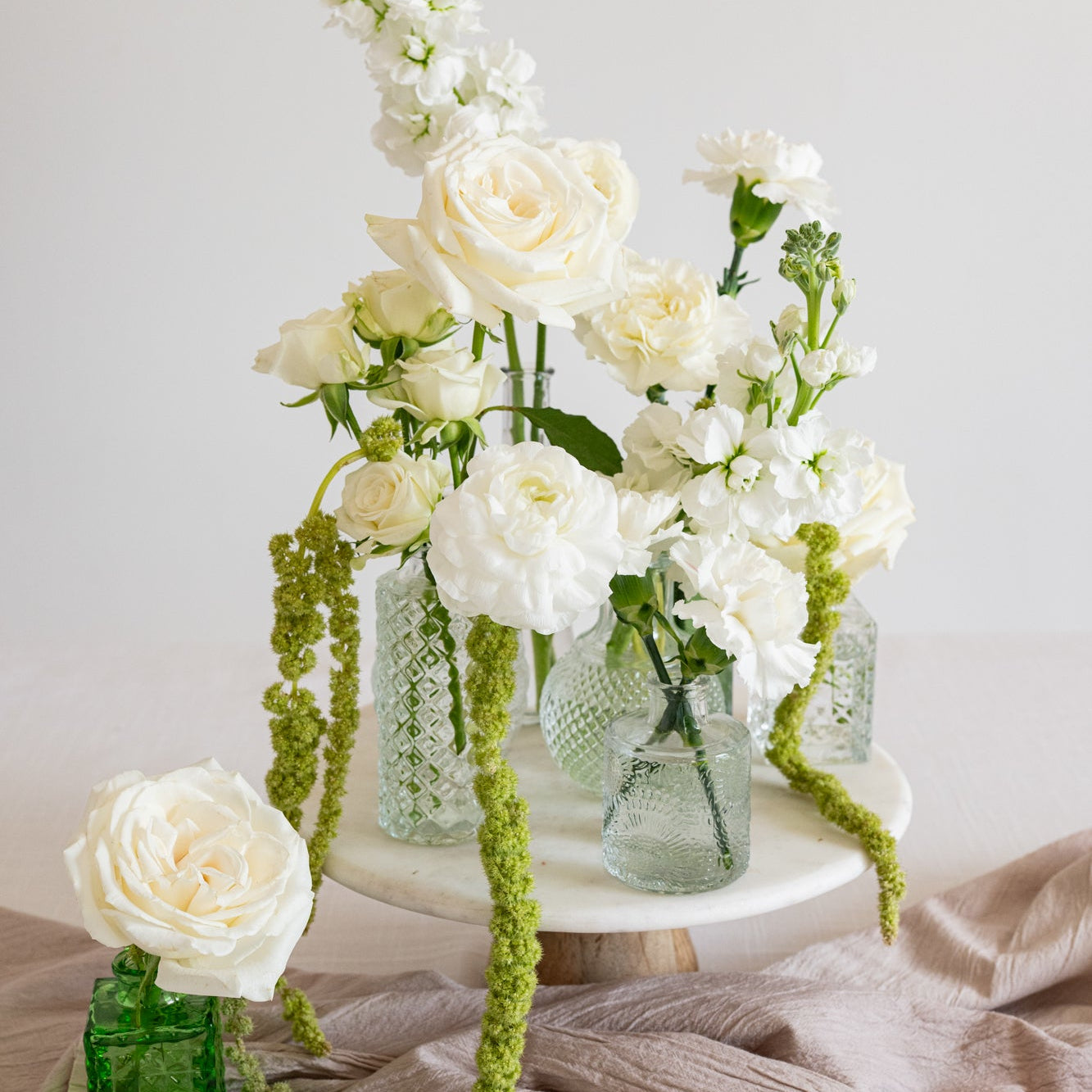 Summer Green Bud Vases - Set of 20