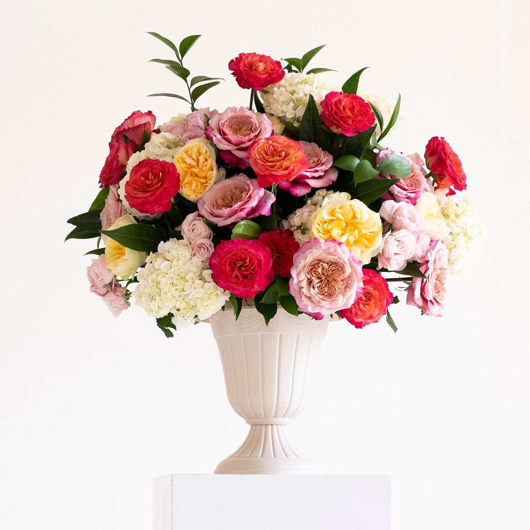 Sunset Garden Rose Large Ceremony Urn Arrangement