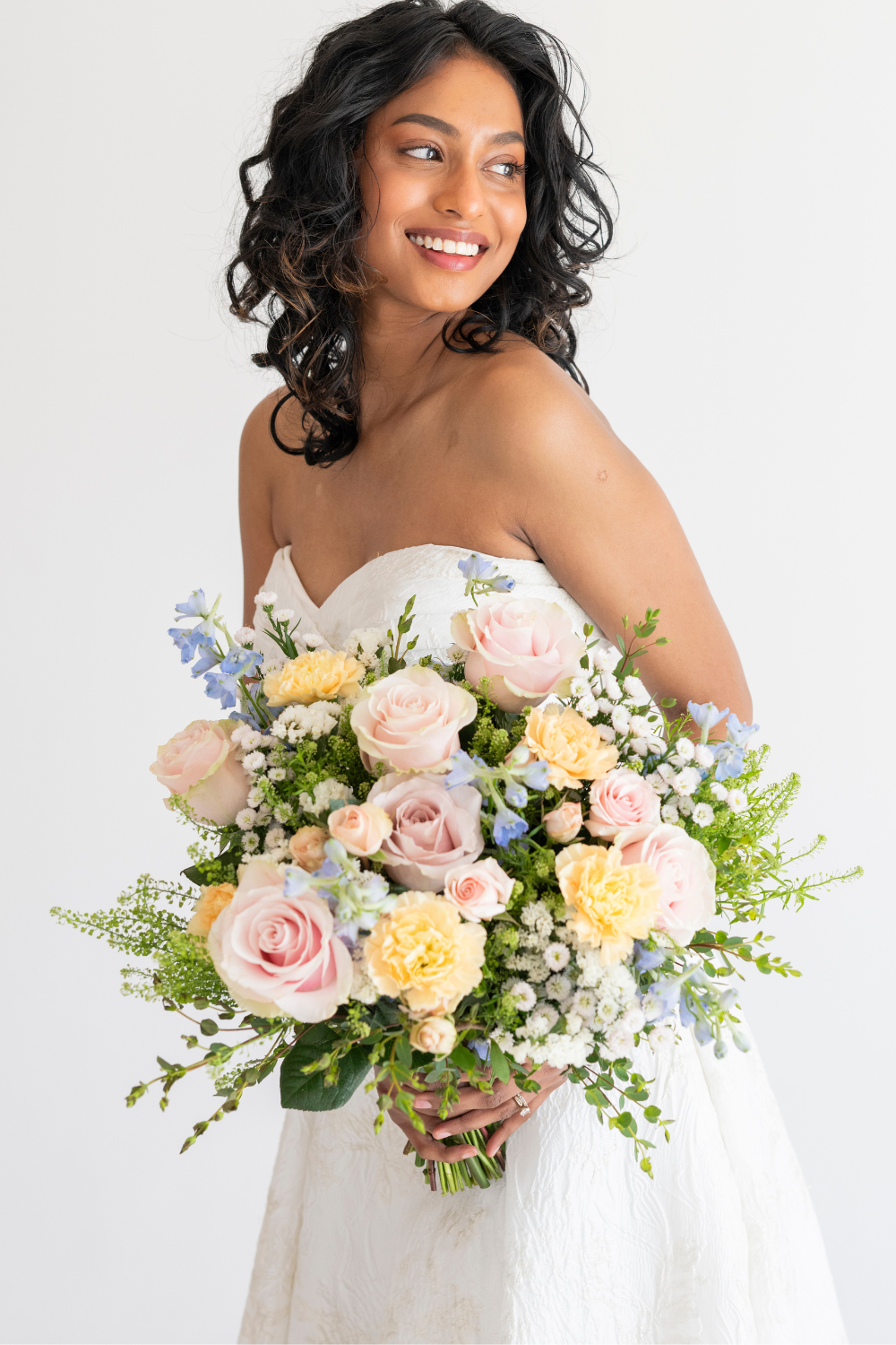 Rose Petals Flower Girl Holding Ideas Satin Tulle Flower Girl