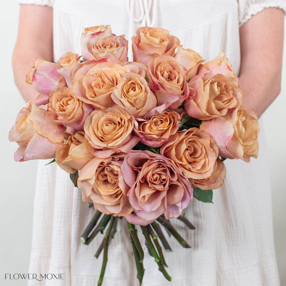 Golden Brown Symbol Rose | DIY Wedding Flowers | Flower Moxie
