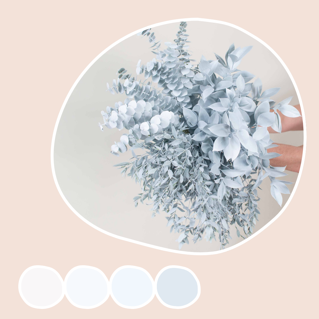 Bleached White Greenery Mixed Box