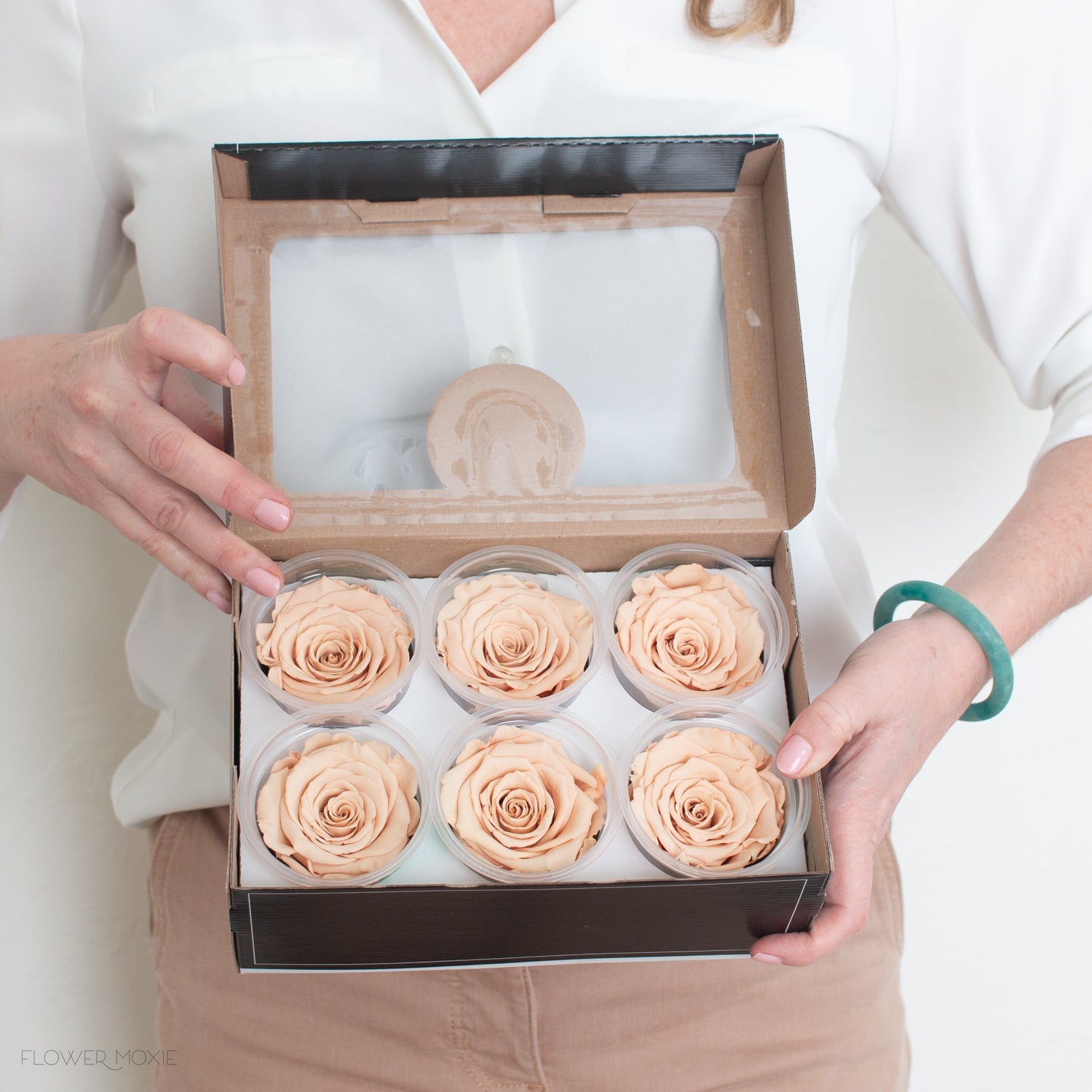 Beige Preserved Roses