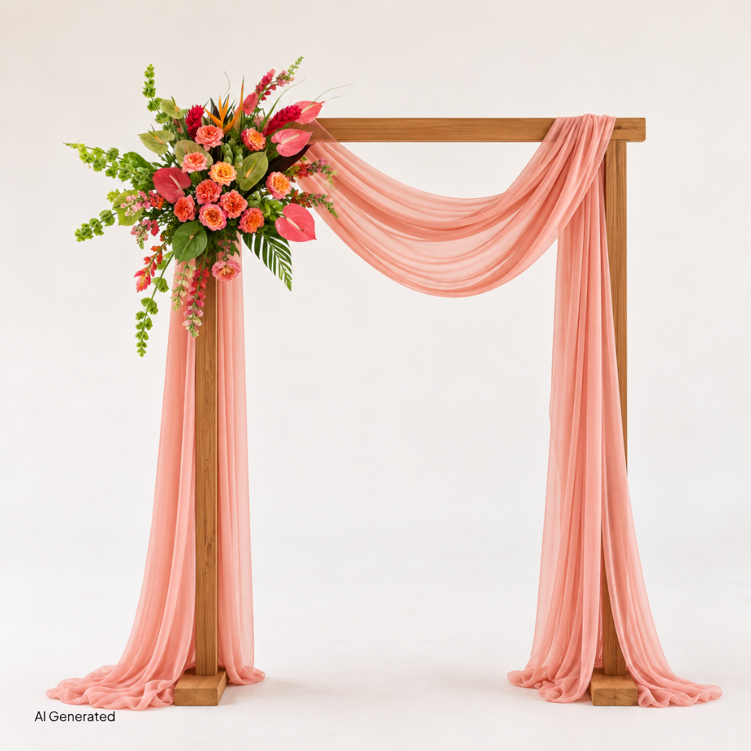 Tropical Sunset Large Arch Arrangement