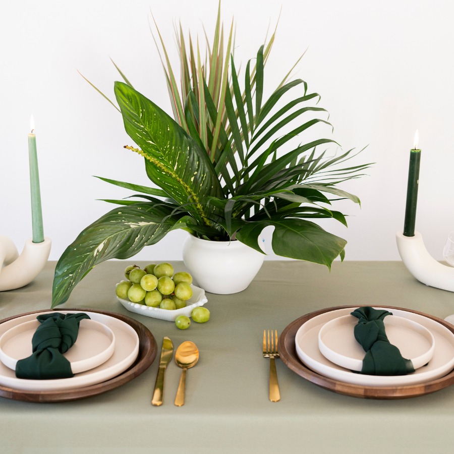 monstera centerpiece Tropical Greenery Premade Centerpiece | Flower Moxie DIY Wedding Flowers 7