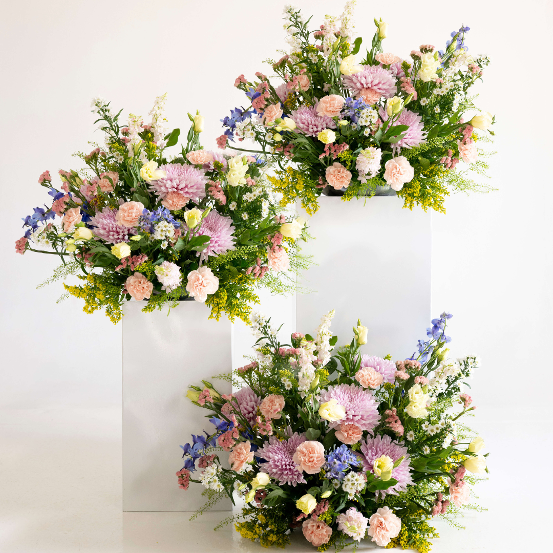 Wildflower Large Ceremony Pillar Arrangement