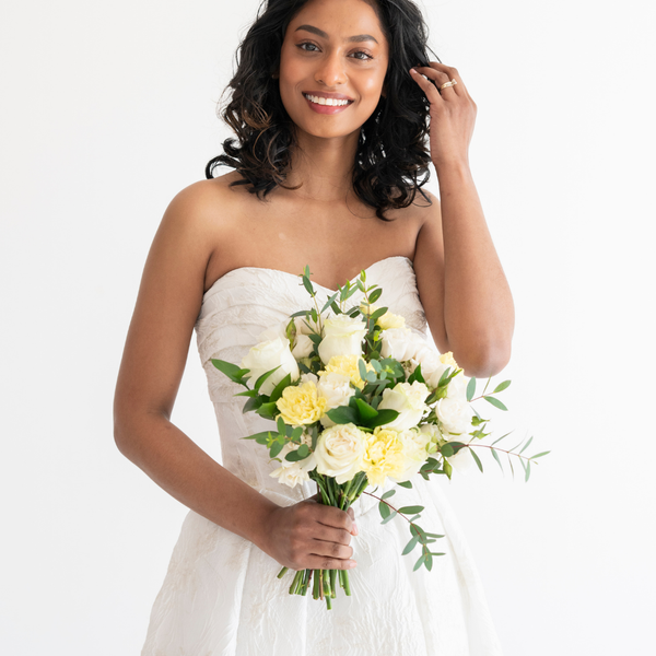 Yellow Premade Bridal Bouquet | Flower Moxie DIY Wedding Flowers